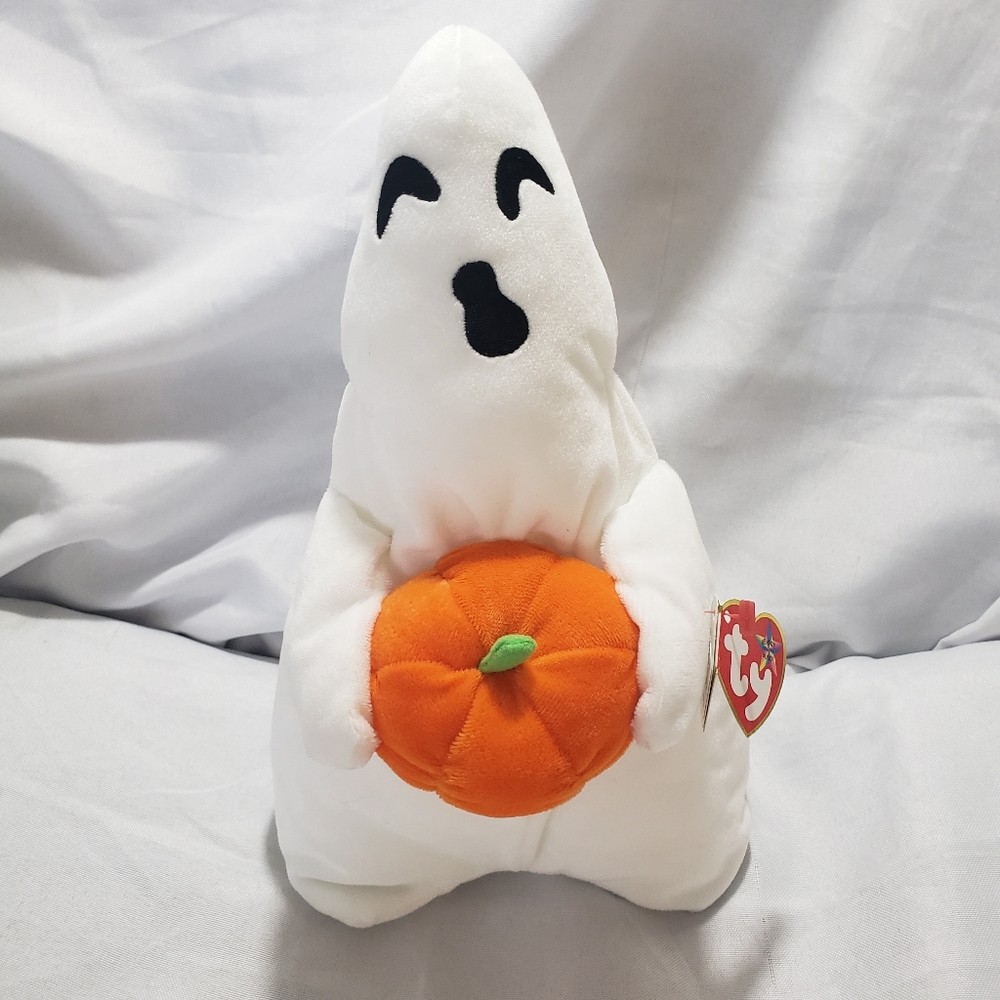 ๐SOLD๐ TY Halloween Ghost Ghoul Plush Stuffed Animal Beanie Original 10-inch - Picture 12 of 12